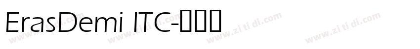 ErasDemi ITC字体转换